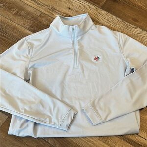 Peter Millar Light Blue Quarter-Zip Pullover